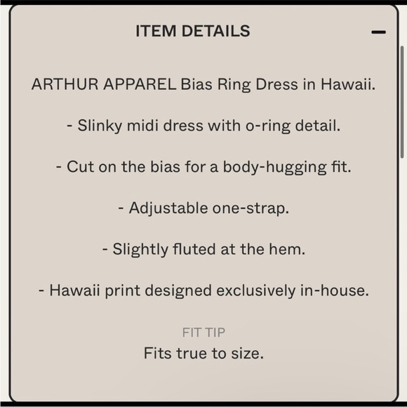 ARTHUR Apparel 100% silk bias ring dress in Hawaii - Picture 9 of 9